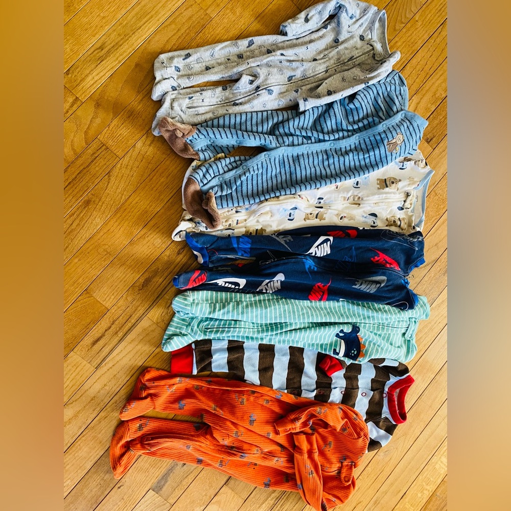 Carter’s and Nike 6-9 month pajamas